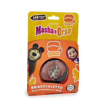 Brand Italia Masha and the Bear Εντομοαπωθητικό Βραχιόλι Μαύρο για Παιδιά 1τμχ